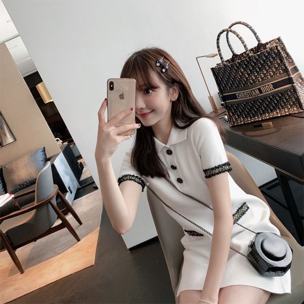 dresses first love of korean new product in summer 2021 french platycodon lapel knitted dress short sleeve skirt, Black;gray
dresses first love of korean new product in summer 2021 french platycodon lapel knitted dress short sleeve skirt, Black;gray