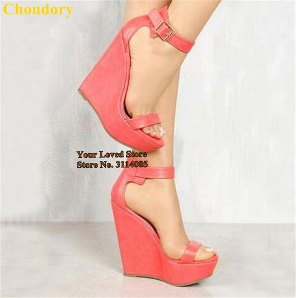 choudory women sky high wedge heel platform sandals pink green matte leather buckle strap gladiator shoes banquet pumps, Black
choudory women sky high wedge heel platform sandals pink green matte leather buckle strap gladiator shoes banquet pumps, Black