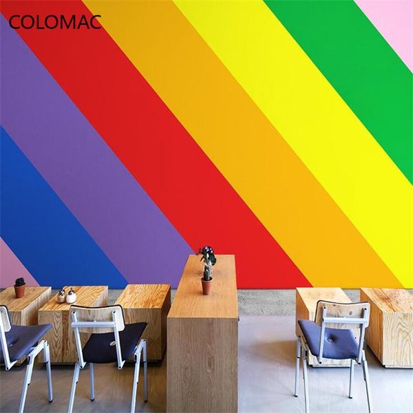 wallpapers colomac custom personality rainbow stripes kol po wallpaper milk tea shop restaurant background decoration mural drop
wallpapers colomac custom personality rainbow stripes kol po wallpaper milk tea shop restaurant background decoration mural drop