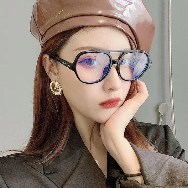 fashion sunglasses frames oversized plastic frame round anti-blue light glasses women retro brand designer luxury transparent goggle, Black
fashion sunglasses frames oversized plastic frame round anti-blue light glasses women retro brand designer luxury transparent goggle, Black