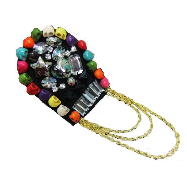 cirgen,whole fashion cool stone skull heads tassels acrylic brooch/epaulet/epaulette/shoulder board knot brooch jewelry, Gray
cirgen,whole fashion cool stone skull heads tassels acrylic brooch/epaulet/epaulette/shoulder board knot brooch jewelry, Gray