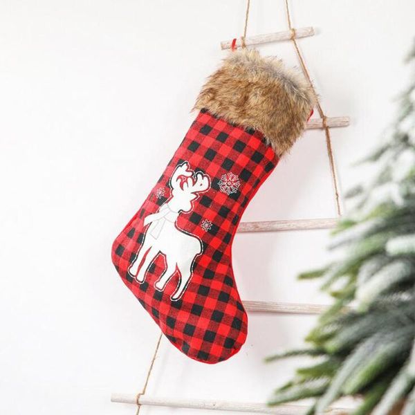 christmas decorations year gift red black plaid socks tree ornaments scoking decoration for home bag #p3
christmas decorations year gift red black plaid socks tree ornaments scoking decoration for home bag #p3