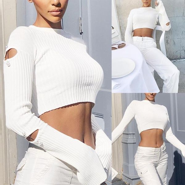 chic fashion long sleeve cut-out pearl flare women's fall slim clothing streetwear t-shirt, White
chic fashion long sleeve cut-out pearl flare women's fall slim clothing streetwear t-shirt, White