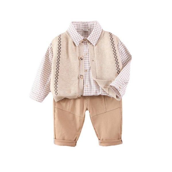 clothing sets spring autumn baby boy clothes suit toddler casual vest plaid shirt pants 3pcs/sets children cotton kids sportswear, White
clothing sets spring autumn baby boy clothes suit toddler casual vest plaid shirt pants 3pcs/sets children cotton kids sportswear, White