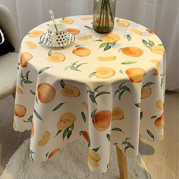 table cloth round tablecloth waterproof, anti scald, oil, wash square pvc tea