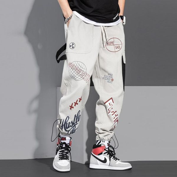 men's pants autumn men tooling fashion casual loose sweatpants hip hop big pocket drawstring man ankle length, Black
men's pants autumn men tooling fashion casual loose sweatpants hip hop big pocket drawstring man ankle length, Black