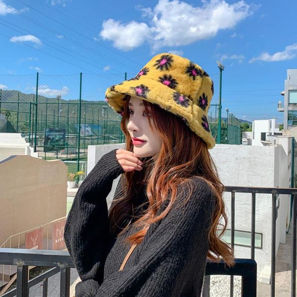 wide brim hats teens girls adults women's bucket hat cute faux fur flowers print fisherman winter warm fisherman's caps, Blue;gray
wide brim hats teens girls adults women's bucket hat cute faux fur flowers print fisherman winter warm fisherman's caps, Blue;gray