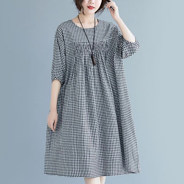 plus size dresses 2021 fashion plaid loose summer dress cotton linen holiday travel casual 5xl 6xl 7xl women maxi robes, Black
plus size dresses 2021 fashion plaid loose summer dress cotton linen holiday travel casual 5xl 6xl 7xl women maxi robes, Black