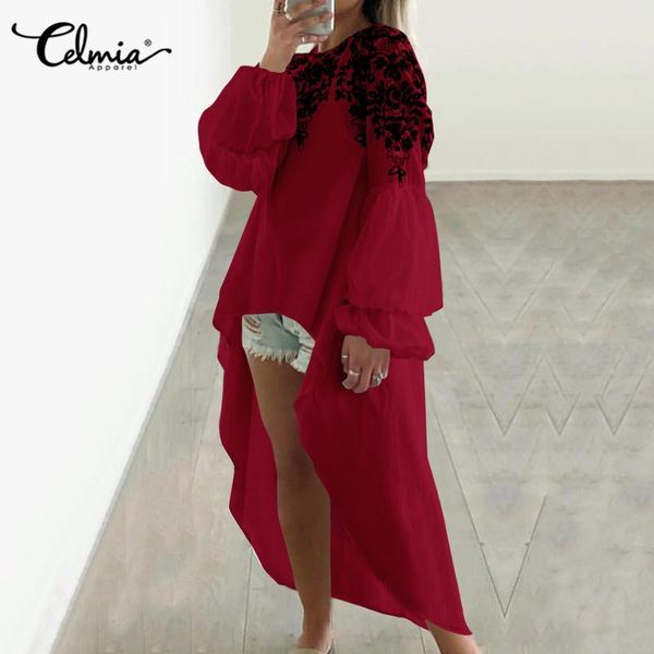 fashion celmia women o-neck lantern sleeve retro ptinted blouse tunic shirt casual loose asymmetrical long blusas mujer, White
fashion celmia women o-neck lantern sleeve retro ptinted blouse tunic shirt casual loose asymmetrical long blusas mujer, White