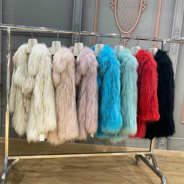 women's fur & faux fad brand real coat winter jacket women natural raccoon knitted outerwear thick warm turn-down collar streetwear, Black
women's fur & faux fad brand real coat winter jacket women natural raccoon knitted outerwear thick warm turn-down collar streetwear, Black