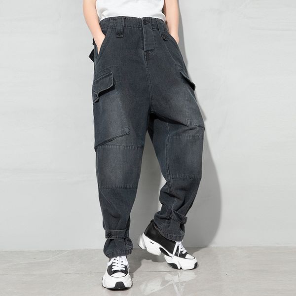 pants trousers dark black 2021 spring wash pocket jeans hip hop fashion brand large size harem 9119, Black;white
pants trousers dark black 2021 spring wash pocket jeans hip hop fashion brand large size harem 9119, Black;white