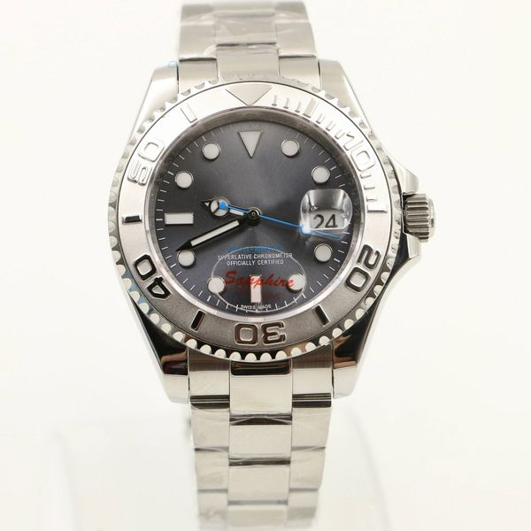 9 colors men watch yachtmaster 40mm model automatic mechanical watches date sweeping movement luxury wristwatch self-winding luminous 3a sta, Slivery;brown
9 colors men watch yachtmaster 40mm model automatic mechanical watches date sweeping movement luxury wristwatch self-winding luminous 3a sta, Slivery;brown
