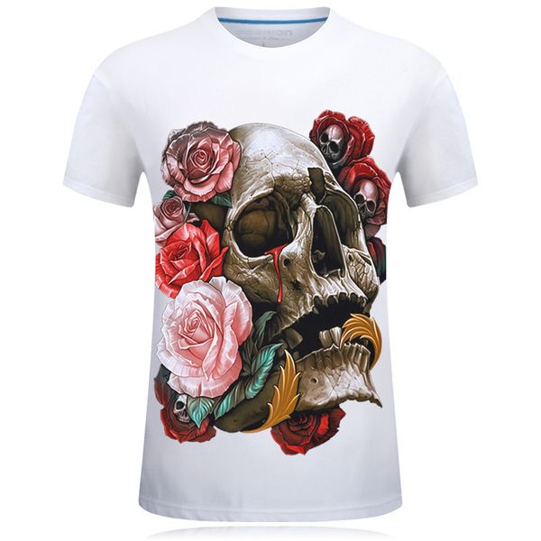 men's t-shirts t shirt skull 3d print red rose men/women t-shirt funny hip hop rock tees shirts men tshirts add3, White;black
men's t-shirts t shirt skull 3d print red rose men/women t-shirt funny hip hop rock tees shirts men tshirts add3, White;black