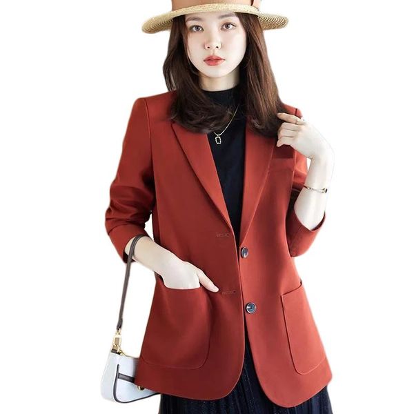 women's suits & blazers fashion women loose single-breasted casual blazer 2021 office small suit jacket female spring autumn plus size, White;black
women's suits & blazers fashion women loose single-breasted casual blazer 2021 office small suit jacket female spring autumn plus size, White;black