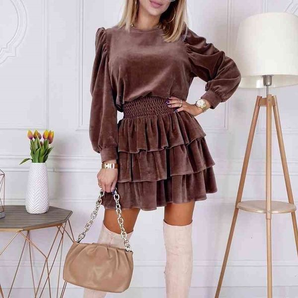 casual dresses winter cascading ruffles velvet women long puff sleeve office female elegant slim solid a line party vestidos l28q, Black;gray
casual dresses winter cascading ruffles velvet women long puff sleeve office female elegant slim solid a line party vestidos l28q, Black;gray
