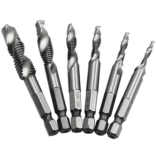 professional drill bits metric 6-piece m3-m10 compound tap hex hss high-speed steel thread screw
professional drill bits metric 6-piece m3-m10 compound tap hex hss high-speed steel thread screw