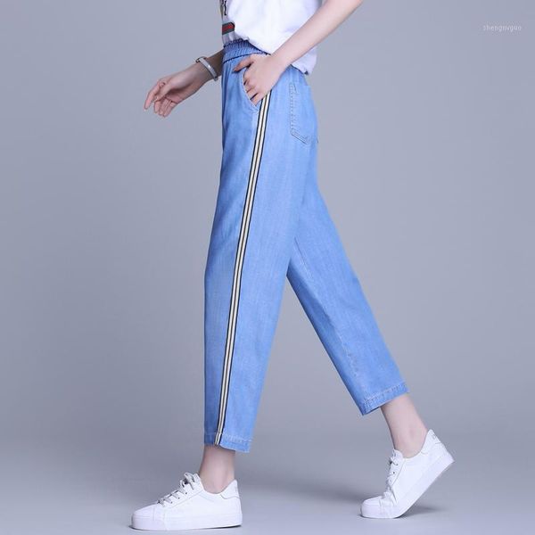 women's jeans fashion summer autumn harem casual tencel pants female ealstic waist trousers women bloomers capris blue fmz2002
women's jeans fashion summer autumn harem casual tencel pants female ealstic waist trousers women bloomers capris blue fmz2002