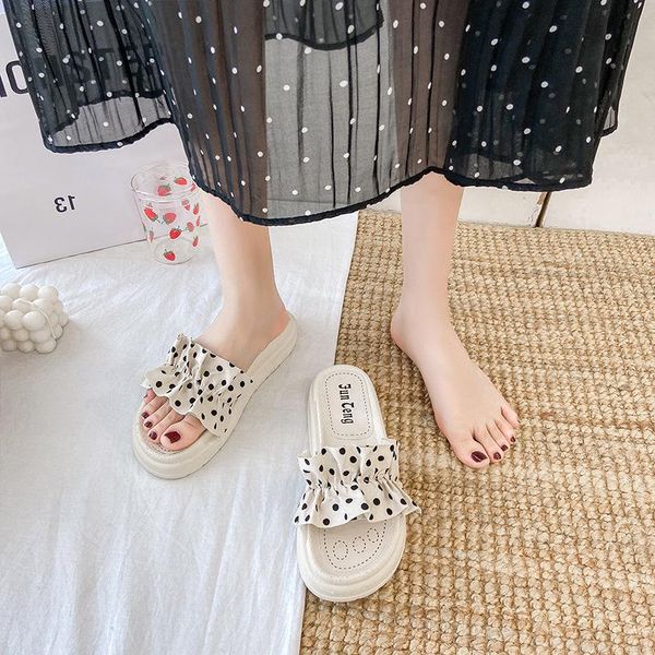 year summer fashion comfortable women's sandals round toe set feet shoes plaid polka dot casual flat 36-40, Black
year summer fashion comfortable women's sandals round toe set feet shoes plaid polka dot casual flat 36-40, Black