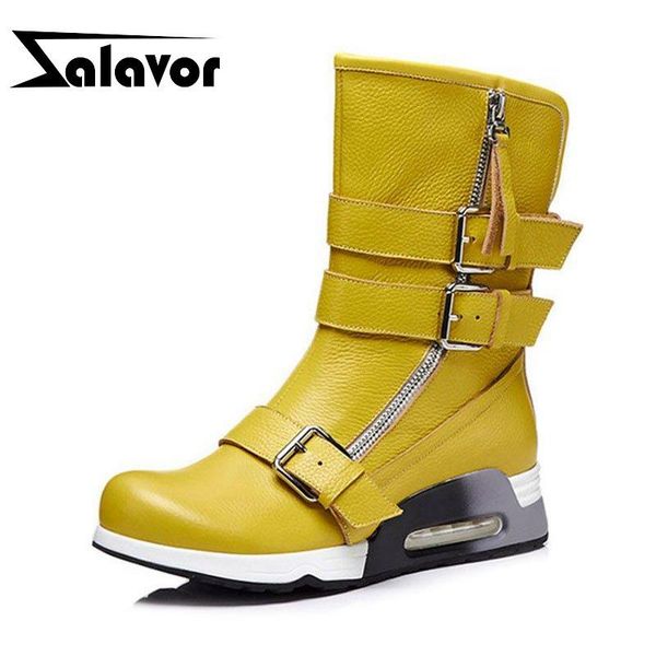 boots zalavor genuine leather ankle shoes women round toe zipper buckle strap wintetr snow ladies foot wear size 34-41, Black
boots zalavor genuine leather ankle shoes women round toe zipper buckle strap wintetr snow ladies foot wear size 34-41, Black