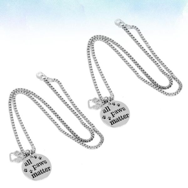 cat collars & leads 2 pcs all paws matter letter pendant pet necklace fashion hanging jewelry po props dog neck accessory
cat collars & leads 2 pcs all paws matter letter pendant pet necklace fashion hanging jewelry po props dog neck accessory