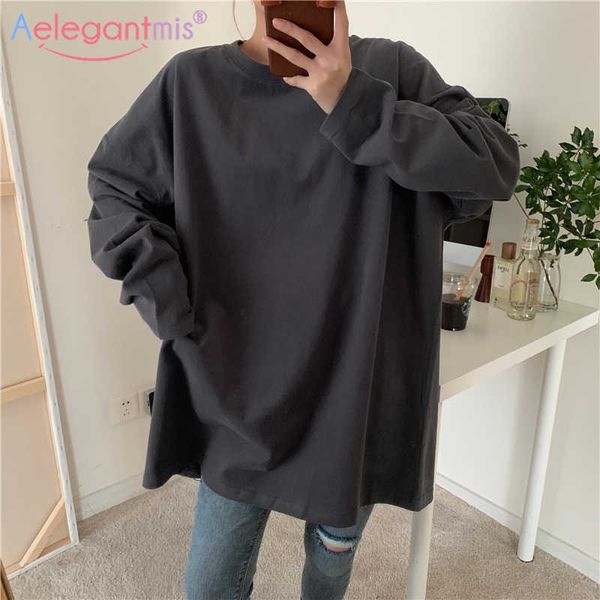 aelegantmis oversized solid t shirts women basis 4 colors casual o neck loose regular spring white clothes full 210607
aelegantmis oversized solid t shirts women basis 4 colors casual o neck loose regular spring white clothes full 210607