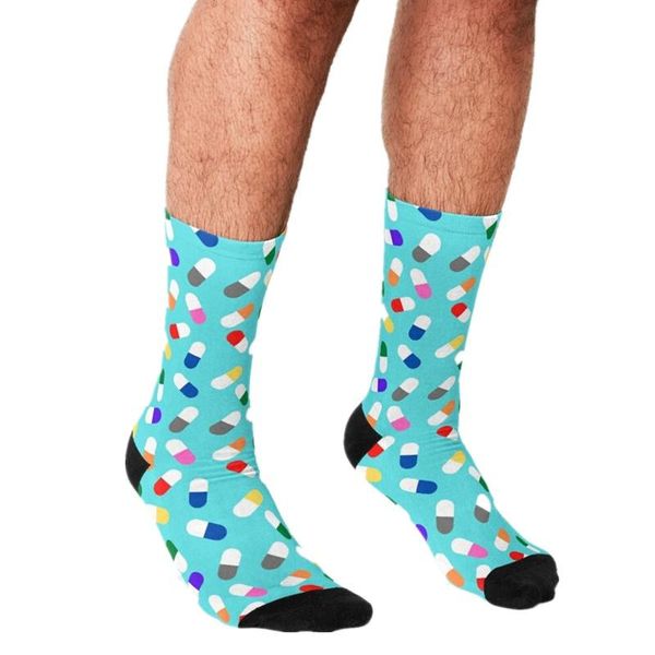 men's socks 2021 funny colorful pills pattern printed hip hop men happy cute boys street style crazy for, Black
men's socks 2021 funny colorful pills pattern printed hip hop men happy cute boys street style crazy for, Black