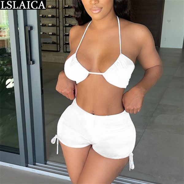 sale women's swimsuit solid color strapless &short pants summer clubwear night swimwear suit 210515, White
sale women's swimsuit solid color strapless &short pants summer clubwear night swimwear suit 210515, White