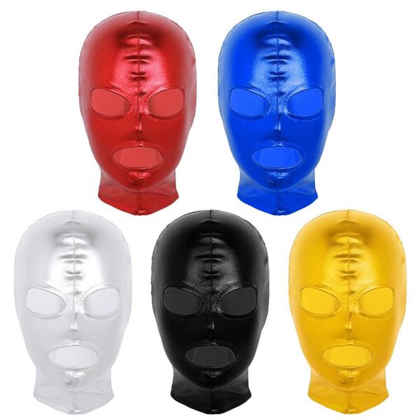 other event & party supplies 2021 men women headgear latex shiny metallic open eyes and mouth full face mask hood for game role play
other event & party supplies 2021 men women headgear latex shiny metallic open eyes and mouth full face mask hood for game role play