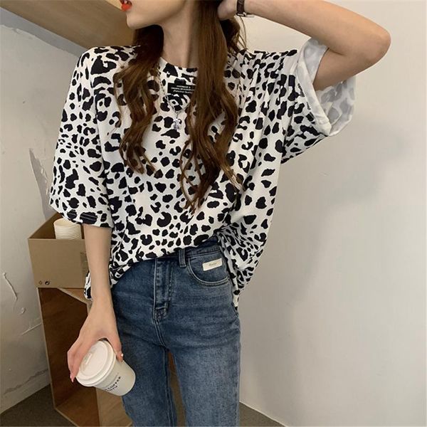 harajuku leopard printed oversized long t-shirt women round neck short sleeve loose casual tee 2xl t-shirts women's, White
harajuku leopard printed oversized long t-shirt women round neck short sleeve loose casual tee 2xl t-shirts women's, White