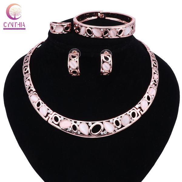 fashion party jewelry set pink cat eye opal rhinestone drop necklaces earrings bangle ring sets for women/girls, Black
fashion party jewelry set pink cat eye opal rhinestone drop necklaces earrings bangle ring sets for women/girls, Black