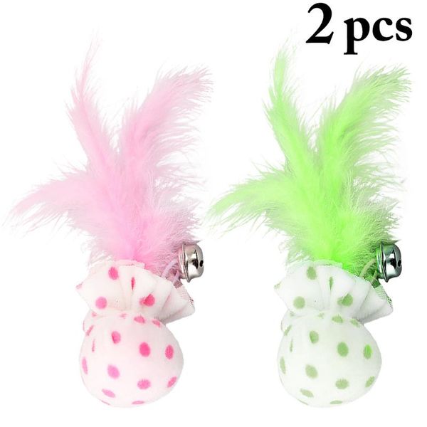 cat toys 2pcs toy pet feather interactive bell cats plush kitten play balls for supplies
cat toys 2pcs toy pet feather interactive bell cats plush kitten play balls for supplies