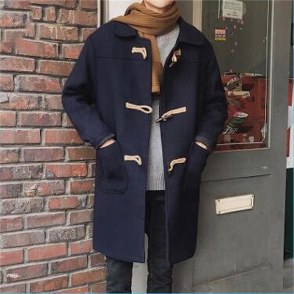 men's trench coats autumn winter korean loose mens horn button woolen coat fashion casual long homme, Tan;black
men's trench coats autumn winter korean loose mens horn button woolen coat fashion casual long homme, Tan;black