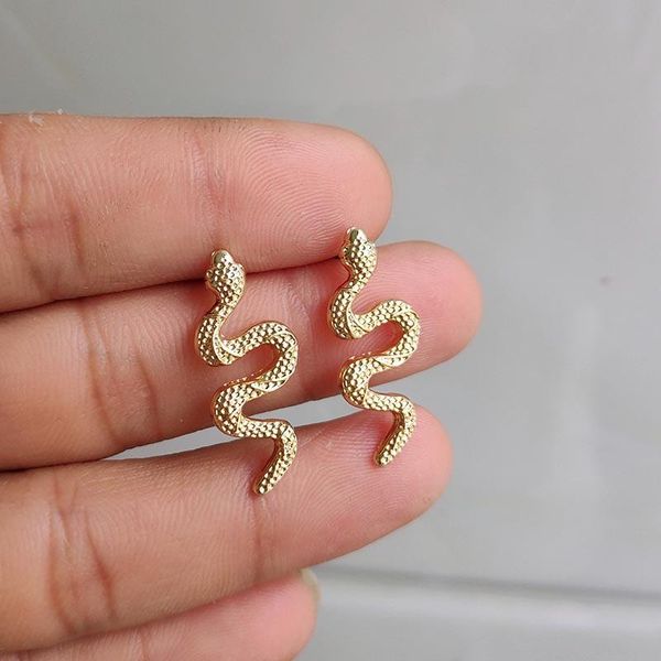 stud fashion metal snake earrings fun geometric for women girls party gift jewelry, Golden;silver
stud fashion metal snake earrings fun geometric for women girls party gift jewelry, Golden;silver