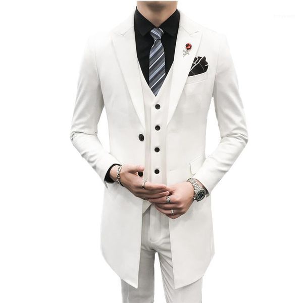 men's suits & blazers 2021 white mens 3-piece wedding party dress suit /autumn blazer trousers vest black brown gray, White;black
men's suits & blazers 2021 white mens 3-piece wedding party dress suit /autumn blazer trousers vest black brown gray, White;black