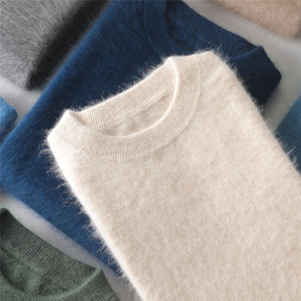 men's sweaters 100% mink cashmere sweater men pullovers 2021 autumn winter basic warm clothes jersey sueter hombre pull homme hiver jum, White;black
men's sweaters 100% mink cashmere sweater men pullovers 2021 autumn winter basic warm clothes jersey sueter hombre pull homme hiver jum, White;black