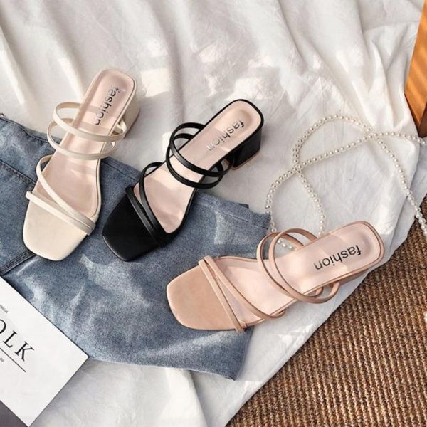 sandals 2021 summer sandal slippers women square toe low heel ladies shoes high women's size 34-42 sapato feminino, Black
sandals 2021 summer sandal slippers women square toe low heel ladies shoes high women's size 34-42 sapato feminino, Black