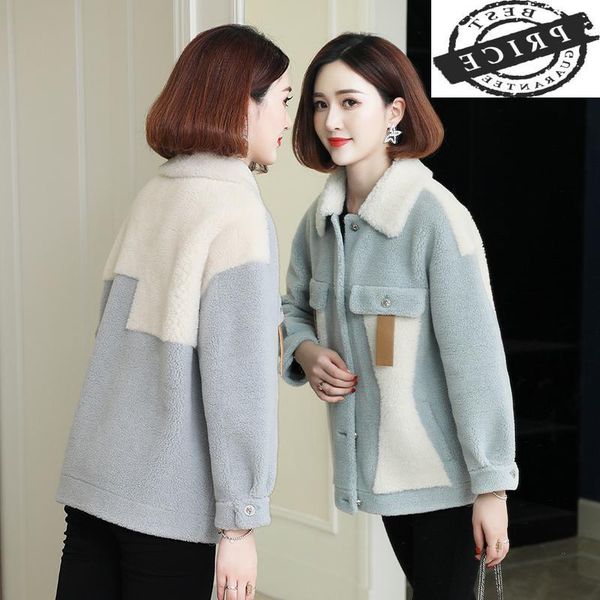 women's fur & faux real coat female elegant short sheep shearing jacket women clothes 2021 korean vintage 100% wool hiver 0361, Black
women's fur & faux real coat female elegant short sheep shearing jacket women clothes 2021 korean vintage 100% wool hiver 0361, Black