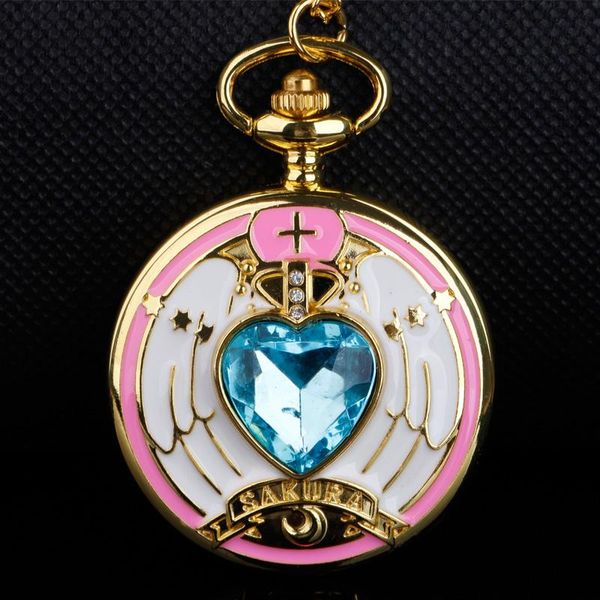 pocket watches color dial blue crystal inlaid quartz watch with necklace ladies children pendant accessories gift anime relogios, Slivery;golden
pocket watches color dial blue crystal inlaid quartz watch with necklace ladies children pendant accessories gift anime relogios, Slivery;golden