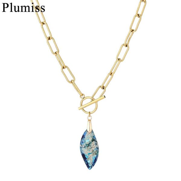 pendant necklaces imperial jaspers necklace shaped leaf thick gold color rectangle stainless steel chain natural stone for women, Silver
pendant necklaces imperial jaspers necklace shaped leaf thick gold color rectangle stainless steel chain natural stone for women, Silver