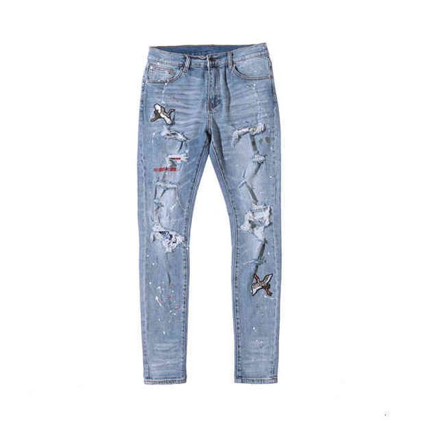 men's jeans mens luxurys designer bieber embroidery cranes pants ripped fashion black star men jumpsuit design denim male pant 29-40 sc, Blue
men's jeans mens luxurys designer bieber embroidery cranes pants ripped fashion black star men jumpsuit design denim male pant 29-40 sc, Blue