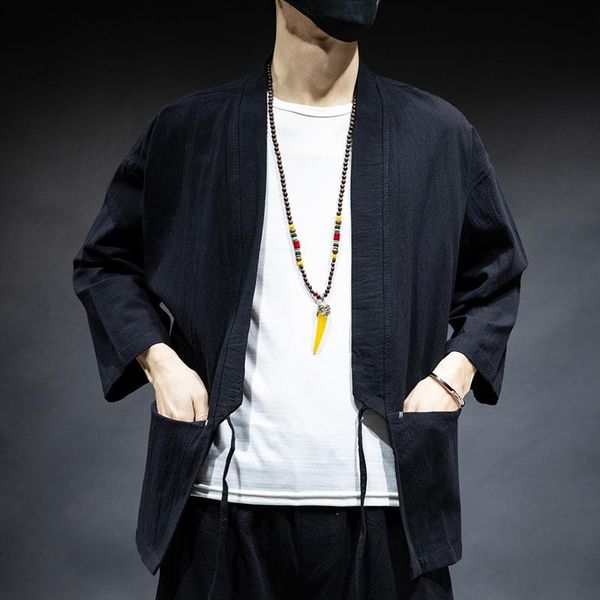 men's jackets cardigan jacket men loose casual cotton linen coat solid color japanese kimono robe plus size hanfu male arrival, Black;brown
men's jackets cardigan jacket men loose casual cotton linen coat solid color japanese kimono robe plus size hanfu male arrival, Black;brown