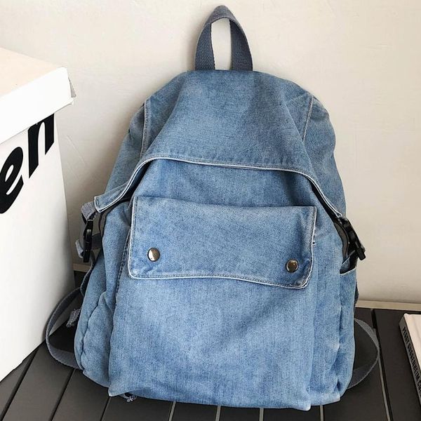 backpack denim schoolbag casual women's school fashion travel back pack for large capacity notebook bagpack solid
backpack denim schoolbag casual women's school fashion travel back pack for large capacity notebook bagpack solid
