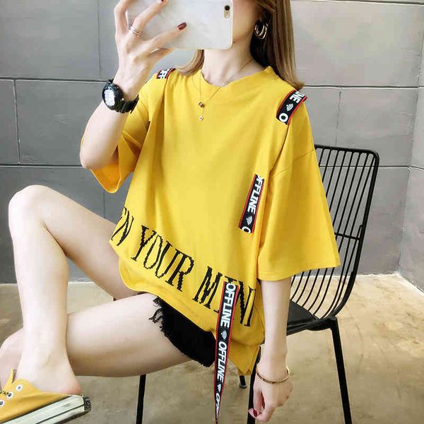 women's t-shirt female cotton t-shirt #0605, white shirt, red short sleeve, with printed letters, harajuku style streetwear 1767
women's t-shirt female cotton t-shirt #0605, white shirt, red short sleeve, with printed letters, harajuku style streetwear 1767