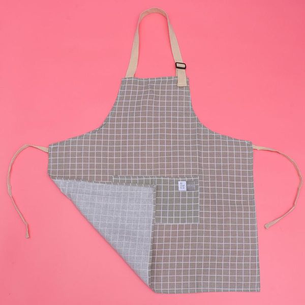 aprons cotton and linen checkered adjustable halter apron with pockets cooking smock (grey)
aprons cotton and linen checkered adjustable halter apron with pockets cooking smock (grey)