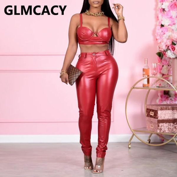 women high waist slim pu leather pants chic solid trousers women's & capris, Black;white
women high waist slim pu leather pants chic solid trousers women's & capris, Black;white