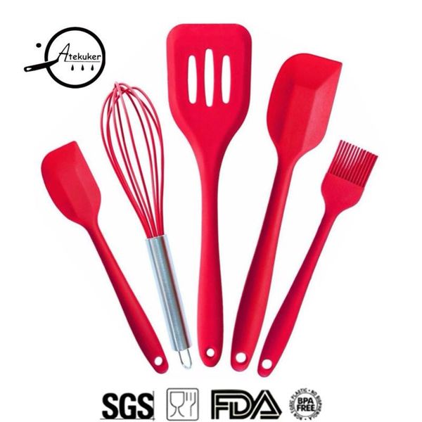baking & pastry tools atekuker 5pcs silicone spatulas set scraper oil brush egg beater utensil kitchen cooking accessories
baking & pastry tools atekuker 5pcs silicone spatulas set scraper oil brush egg beater utensil kitchen cooking accessories