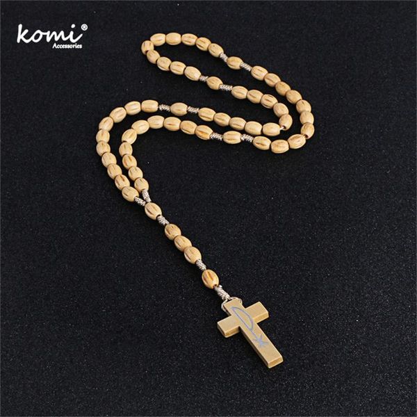 pendant necklaces komi 2021 wooden beads cross necklace for women men catholic christ religious jesus rosary jewelry gift craft r-001, Silver
pendant necklaces komi 2021 wooden beads cross necklace for women men catholic christ religious jesus rosary jewelry gift craft r-001, Silver