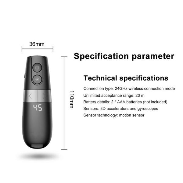 remote controlers h101 smart control wireless pointer digital presentation pen 2.4g multifunctional presenter power point clicker
remote controlers h101 smart control wireless pointer digital presentation pen 2.4g multifunctional presenter power point clicker
