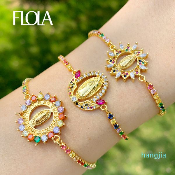 flola multicolor virgin mary bracelets for women crystal bracelets pendant gold christian jewelry virgen de guadalupe brtc09, Golden;silver
flola multicolor virgin mary bracelets for women crystal bracelets pendant gold christian jewelry virgen de guadalupe brtc09, Golden;silver