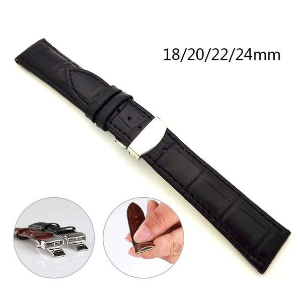 watch bands 18/20/22mm fashion casual leather strap butterfly double buckle watchband replacement wrist for men and women, Black;brown
watch bands 18/20/22mm fashion casual leather strap butterfly double buckle watchband replacement wrist for men and women, Black;brown